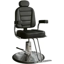 Comprar Poltrona Reclinavel Hidraúlica Barbearia Barbeiro Salão Shop Cor Preto T.i Forma Da Base Redonda