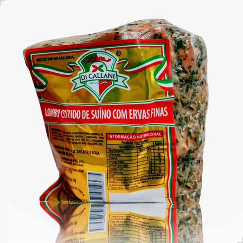 400g Saboroso Lombo Suíno Cozido Condimentado C Ervas Finas