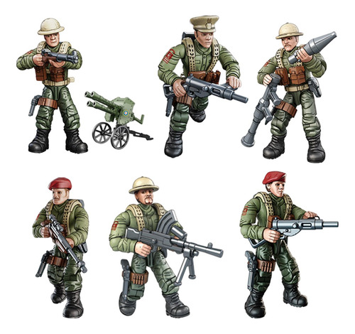 Set De Juego Realistic Party Con Figuras De Soldados, 6 Unid