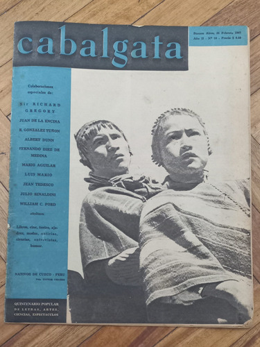 Revista Cabalgata/ Febrero 1947/ De Colección!! / Muy Bien 