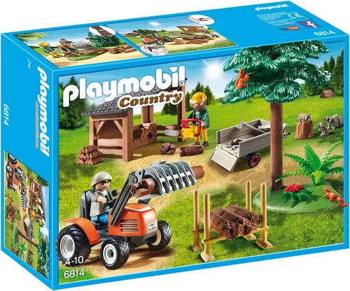 Playmobil Country プレイモービル カントリー 6814 Playmobil 6814 Fazenda Em Construção Com Trator E Lenhador