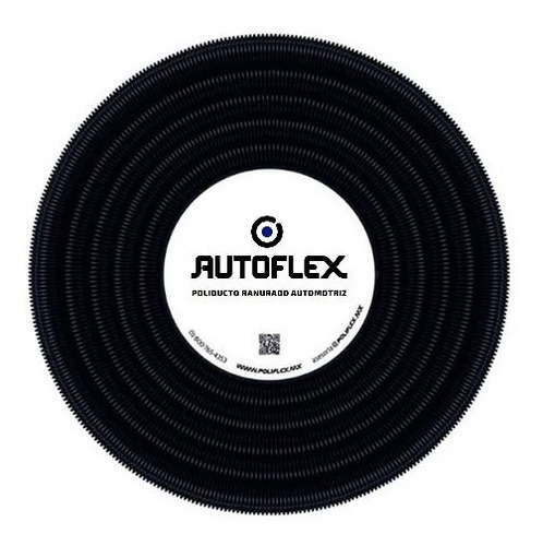Poliflex Autoflex Negro Ranurado 1/4 - Rollo 100 Mts Oferta