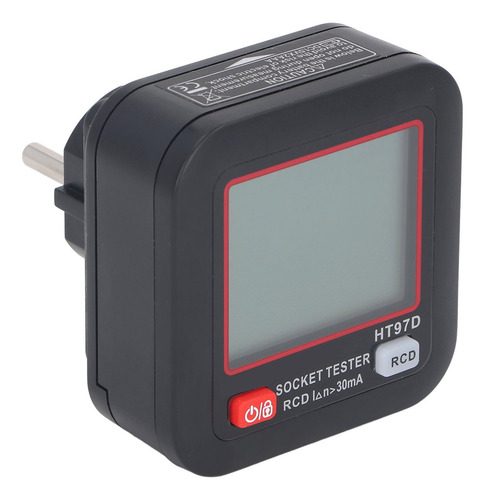 Probador De Enchufes, Pantalla Lcd, Rcd, Prueba De Polaridad