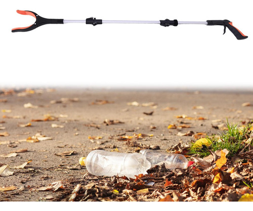 Recogedor De Basura Plegable Con Pinza, Herramienta Naranja