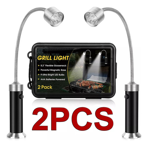 Luces Led Para Barbacoa Al Aire Libre, 2 Unidades, Luces De
