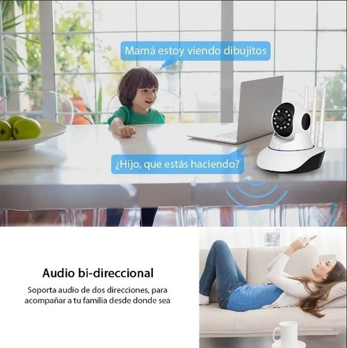 Camara Seguridad Ip Wifi 1080p Mov 360 Infrarroja Full Hd