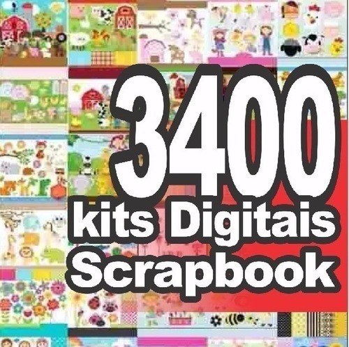 3400 Kit  Scrapbook + De120 Temas!!.