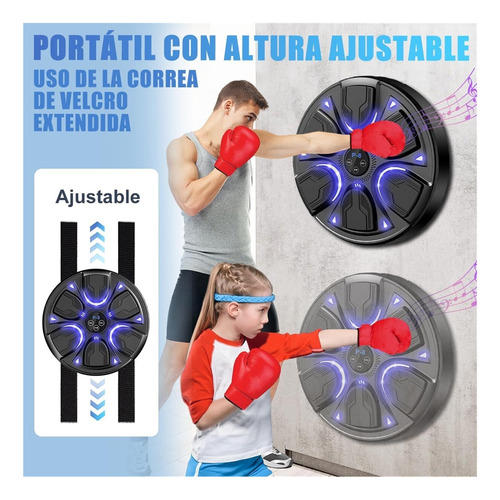 Máquina Boxeo Con Música Bluetooth, 8 Modos De Velocidad.