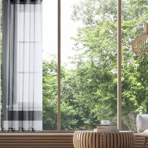 Cortina Transparente Com Haste Básica, Elegante, Corredor,