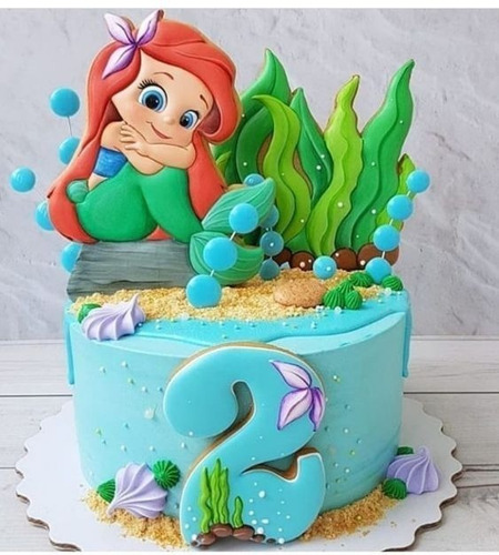 Tortas Sirenita Ariel S/disney Mar - Pedido Express!!