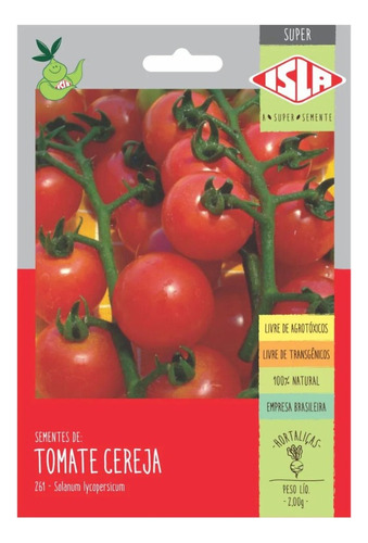 Sementes De Tomate Cereja Vermelho Env C/ 2gr De Sementes