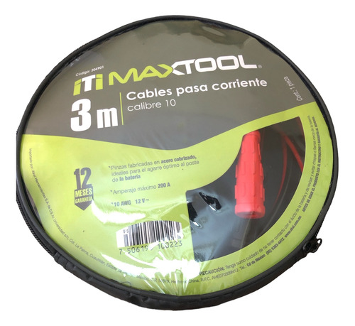 Cables Pasa Corriente 3m Calibre 10 Mejor Precio Y Calidad