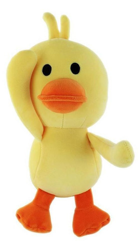 Patinho De Pelúcia Amarelo Movimento De Saudação - Bbr Toys