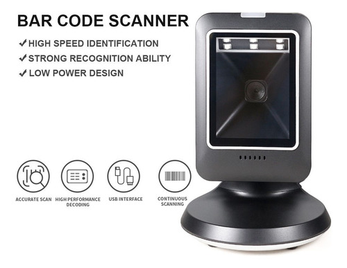 Leitor De Código De Barras Fixo Pdv Usb 1d 2d Qr Code