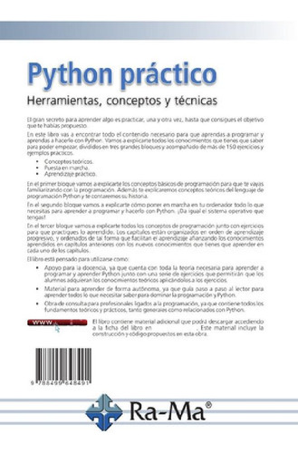 Libro - Libro Python Práctico  Herramientas, Conceptos Y Té