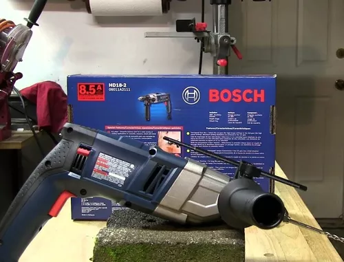 Bosch HD18 – taladro percutor de dos velocidades, 1/2 pulgadas.