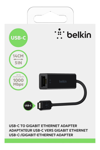 Adaptador Usb-c A Ethernet, Puerto Gigabit Ethernet De Belki