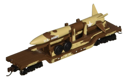 Carro Plano Militar Del Desierto Bachmann Escala N 10.16 Cm