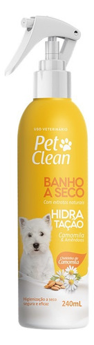 Kit 3 Banho Seco Pet Clean Com Aromas 240ml + Lenço Chalesco