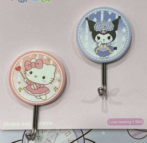 Ganchos Adhesivos De Hello Kitty My Melody Para Colgar 1.5kg