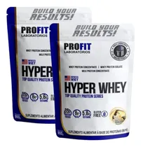 Comprar Suplemento Em Pó Profit 2x Hyper Whey Protein Isolado Baunilha Profit 900g Sabor Baunilha De 1.8kg Pacote X 2 U