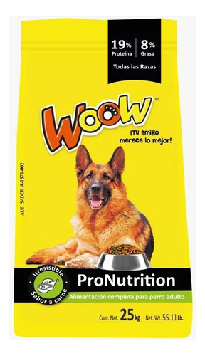 Croquetas Para Perro Woow Pro Nutrition De 25 Kg