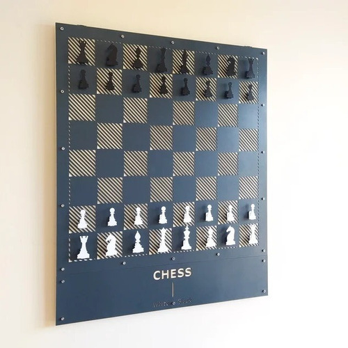 Para Juego De Tablero De Ajedrez De Pared Gigante Magnético