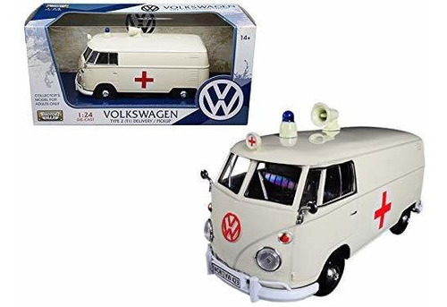 Motormax Volkswagen Tipo 2 T1 Crema De Ambulancia 1 24 Dieca