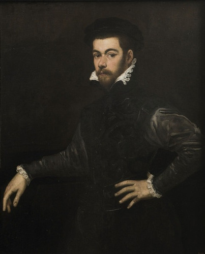 Lienzo Tela Jacobo Tintoretto Retrato De Caballero 70x87cm