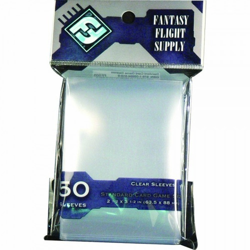 50x Protectores De Cartas Magic Transparente Fantasy Flight