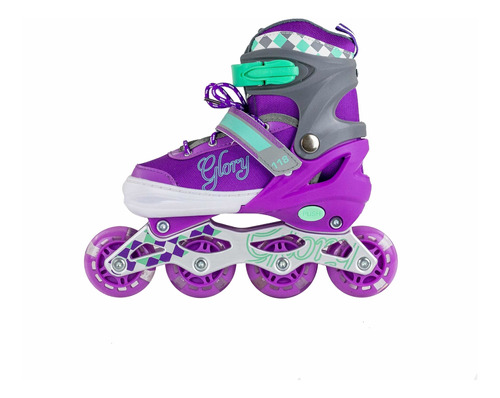 Patines Talla M Para Niñas Ajustables Cod.1188am