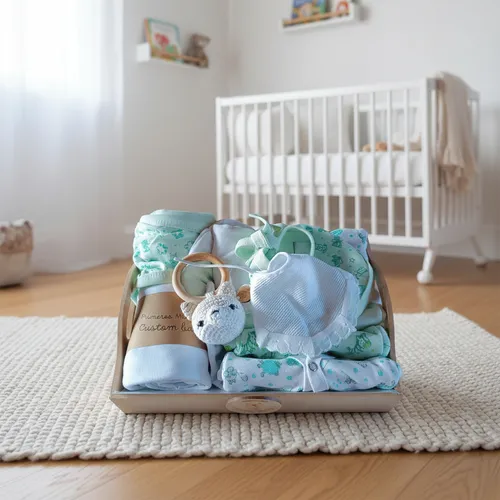 Para Cuna De Bebé Recién Nacido Ajuar Varon Ajuar 15 Piezas Bebé