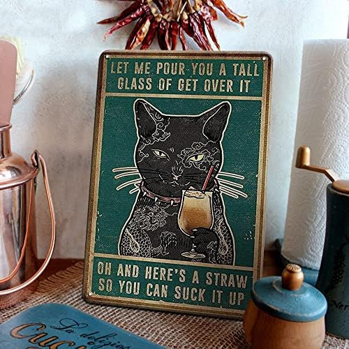 Carteles Con Forma De Gato Negro, Vintage Y Divertidos, Con