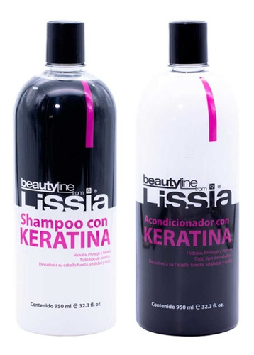 Shampoo+acondicionador Keratina - mL a $30