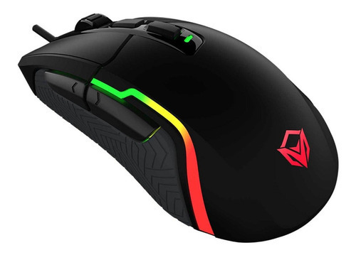 Mouse Pro Gamer Rgb Meetion Gm3325 Hades 12.000 Dpi 6+1 Bot Color Negro