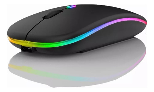 Mouse Inalámbrico Ultradelgado Recargable Usb + 2.4 Inalámbr