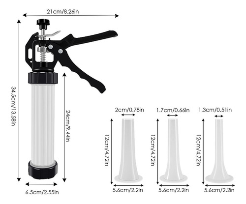 Máquina Manual Para Hacer Salchichas Tubos De Embudo Para Re