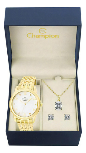 Kit Relógio Champion Feminino Cn26779w