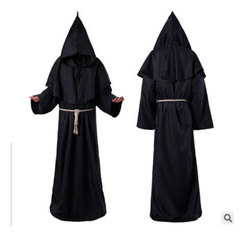 Disfraz De Monje Medieval Vintage De Horror Grim Reaper