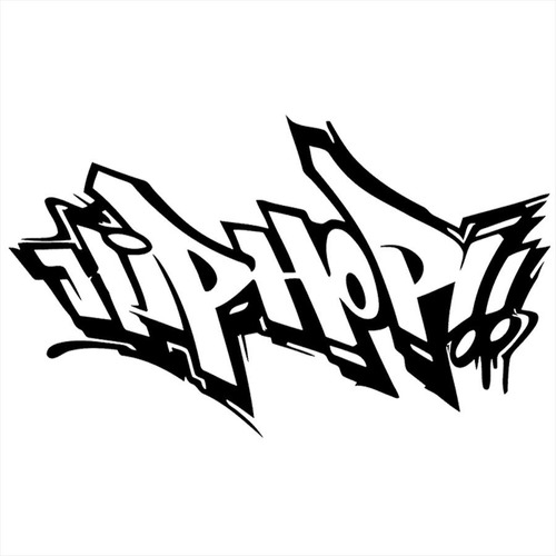Adesivo De Parede 68x115cm - Hip Hop Música