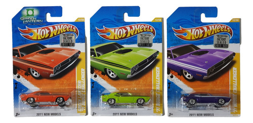 3 Hot Wheels Challenger ´71 2011 12/244 Original Y Variantes