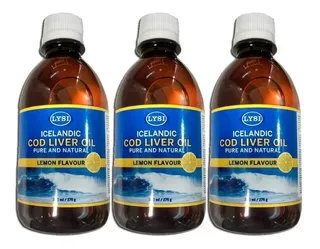 Aceite De Hígado De Bacalao Lysi Autentico Pack X3