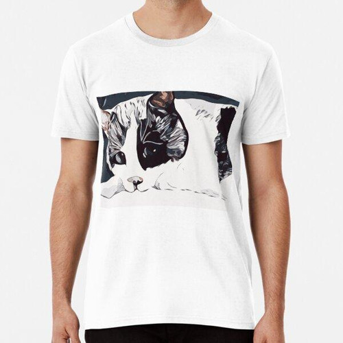 Remera Ainting - Cats - Cats Breeds - Cat White And Black - 