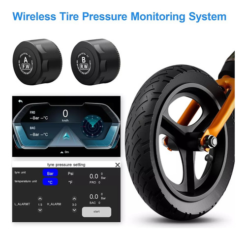 5 Pulgadas Motocicleta Gps Carplay Inalámbrico Android Auto
