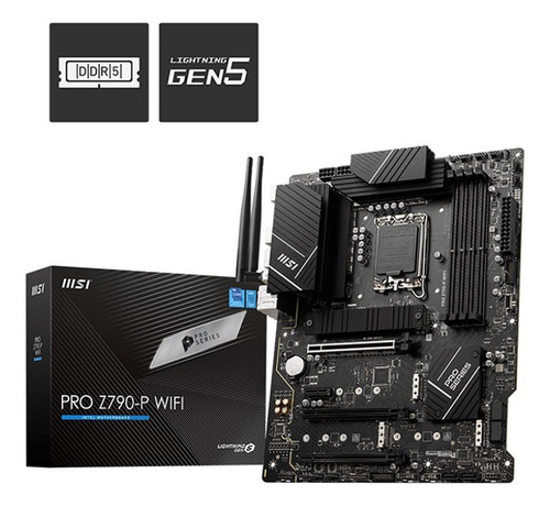 Tarjeta Madre Msi Pro Z790-p Wifi Ddr5 1700 Atx