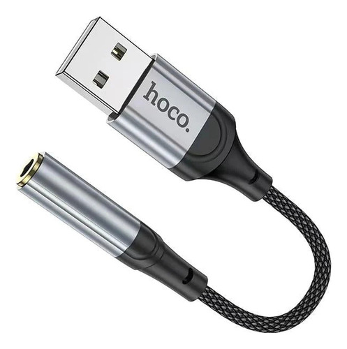 Adaptador Usb-a A Auxiliar Jack 3.5mm Hoco Ls36