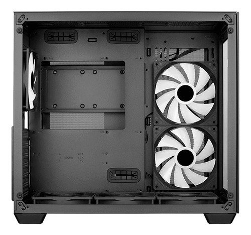 Caja Atx Aerocool Dryft Rgb Color Negro