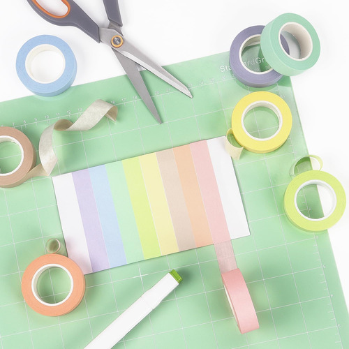 Hutou 8 Rollos De Cinta Washi Cinta Adhesiva Washi De Colore