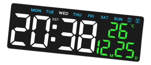 Reloj Despertador Digital, Reloj De Concha Blanca Tiempo