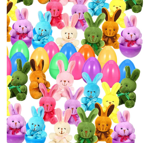 Huevos De Pascua Precargados Con Peluches De 48 Piezas